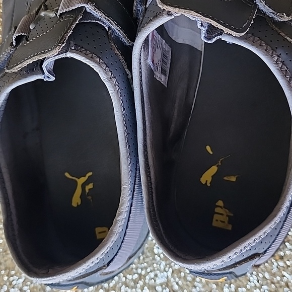 Puma Vedano V Sneakers Mens 11 Gray Leather Slip On Casual ,Pre-owned - Picture 7 of 13